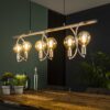 D - Hoyz - Hanglamp Chop - 6 Lampen - Zilverkleurig