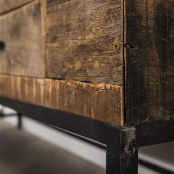 D - Hoyz - TV-meubel Lodge - 135cm - 2 Lades - Bruin - Hout