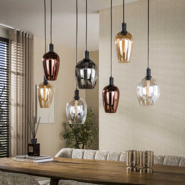 Hoyz Collection - Hanglamp Amfora - Zwart - 37x120x150 cm