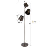 023a-01f0-49c4-88a7-b02fa65a4b58.jpg Hoyz Collection - Vloerlamp Kinetic - Bruin - 40x40x167 cm