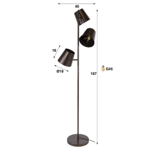 023a-01f0-49c4-88a7-b02fa65a4b58.jpg Hoyz Collection - Vloerlamp Kinetic - Bruin - 40x40x167 cm