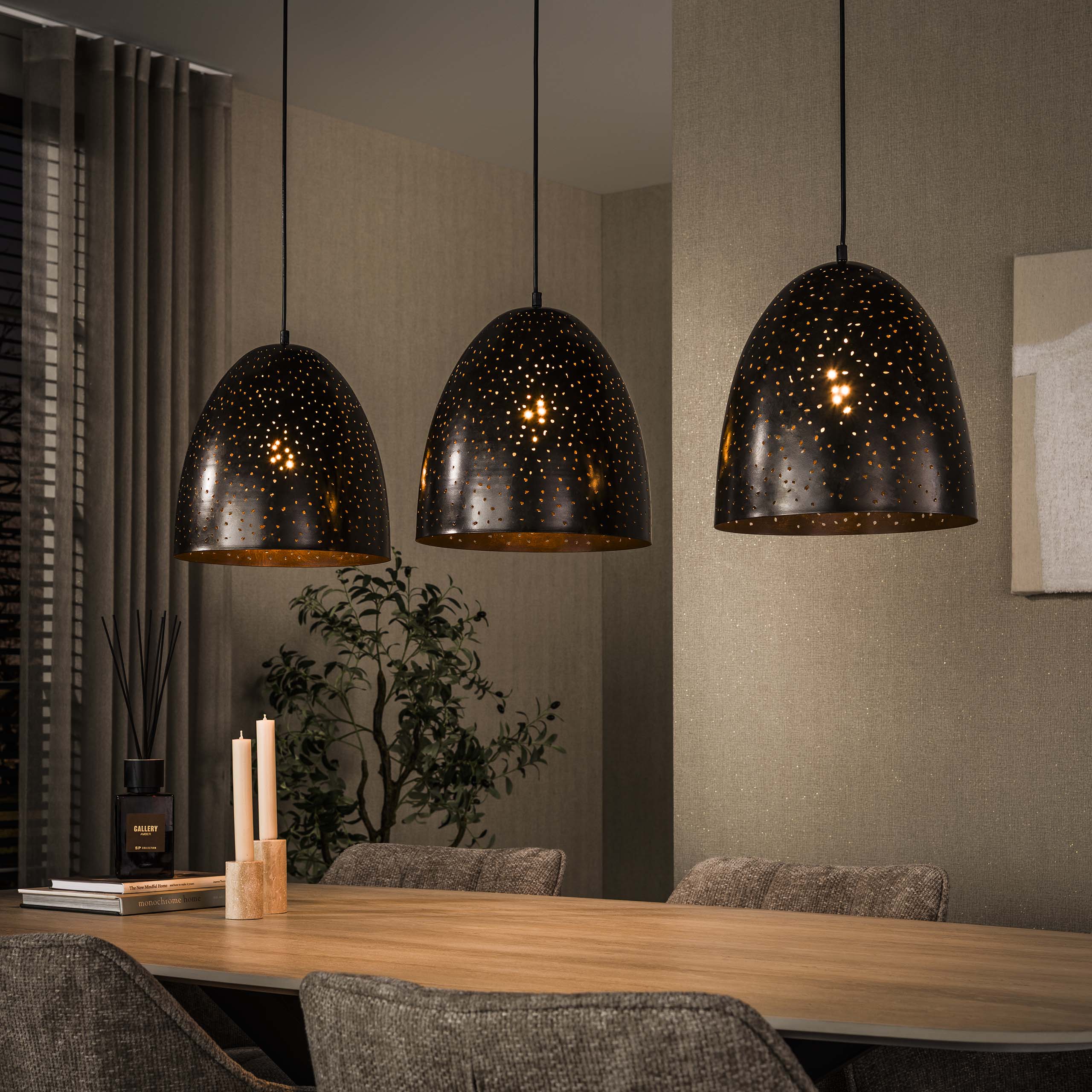 Hoyz Collection - Hanglamp Kosmos - Bruin - 30x120x150 cm