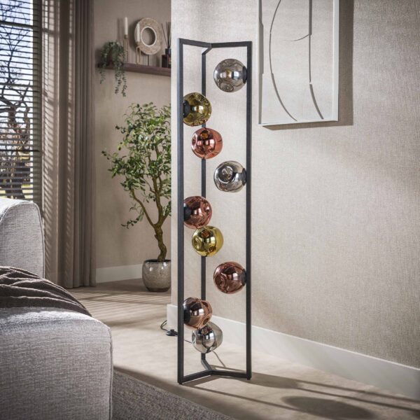 Hoyz Collection - Vloerlamp Stellar - Zwart - 34x34x150 cm