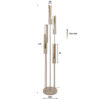 Hoyz Collection - Vloerlamp Tube - Beige - 30x30x175 cm