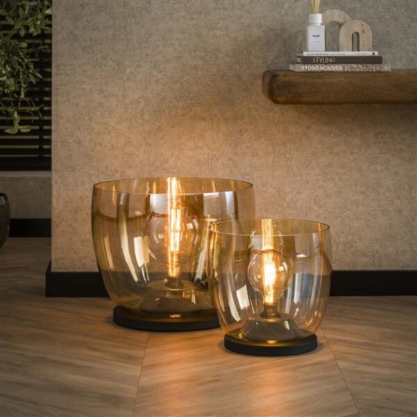 2fd7-6991-49e0-885f-085166af2e5f.jpg Hoyz Collection - Vloerlamp UP XXL - Amberkleurig Glas - Ø48
