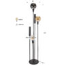 3738-d364-40a4-8bc6-dee52f30ca04.jpg Hoyz Collection - Vloerlamp Sfera - Zwart - 38x38x175 cm
