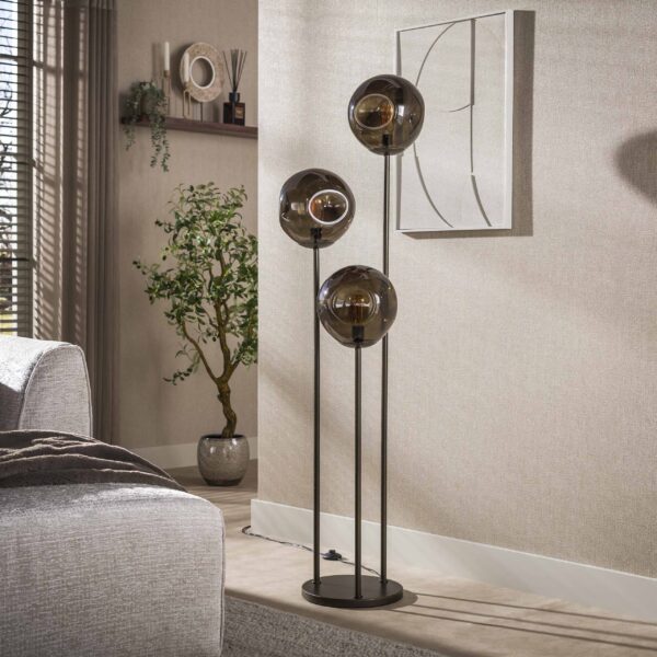 Hoyz Collection - Vloerlamp Stellar - Bruin - 32x32x164 cm