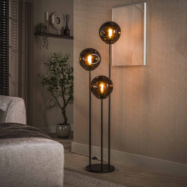 Hoyz Collection - Vloerlamp Stellar - Bruin - 32x32x164 cm