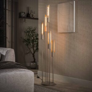 Hoyz Collection - Vloerlamp Tube - Beige - 30x30x175 cm