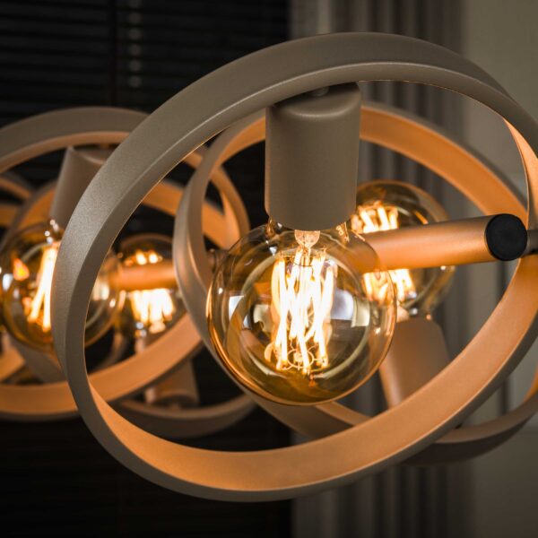 Hoyz Collection - Hanglamp Hover 8-lichts - Beige