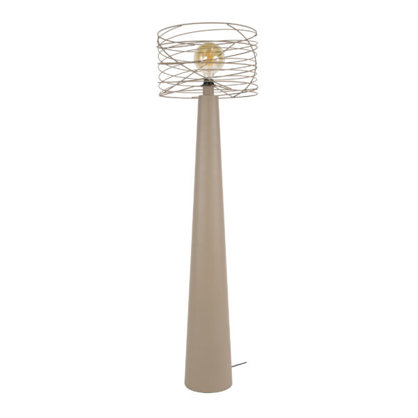 Hoyz Collection - Vloerlamp Curl - Beige - 40x40x145 cm