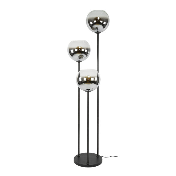 Hoyz Collection - Vloerlamp Bubble Shaded 3-lichts - Artic Zwart