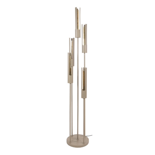 Hoyz Collection - Vloerlamp Tube - Beige - 30x30x175 cm