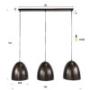 759b-ebfe-45e5-9f91-41bb059c4fdc Hoyz Collection - Hanglamp Kosmos - Bruin - 30x120x150 cm