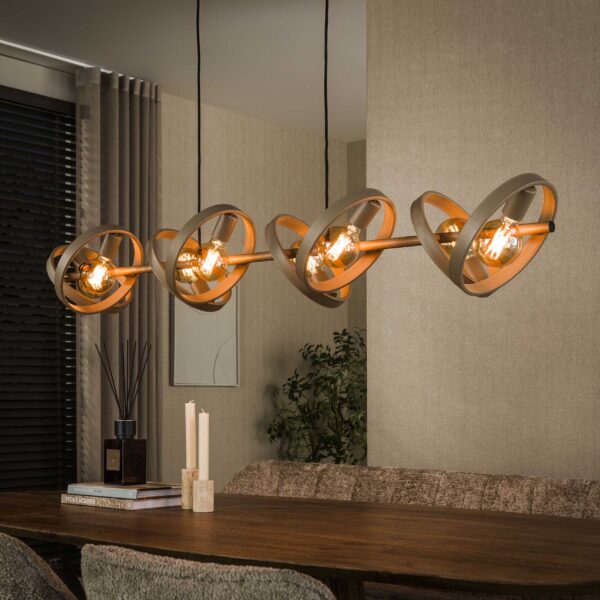 Hoyz Collection - Hanglamp Hover 8-lichts - Beige
