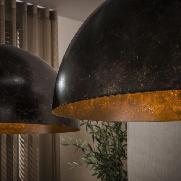 Hoyz Collection - Hanglamp Dome 2-lichts Ø60cm - Urban Bruin