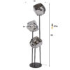 8892-176f-4677-9cb2-8c669e7c8809.jpg Hoyz Collection - Vloerlamp Rock - Zilver - 50x50x165 cm