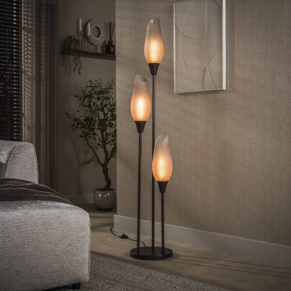 Hoyz Collection - Vloerlamp Cocoon - Bruin - 35x35x168 cm