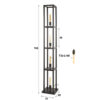 Hoyz Collection - Vloerlamp Quadra 4-lichts - Artic Zwart