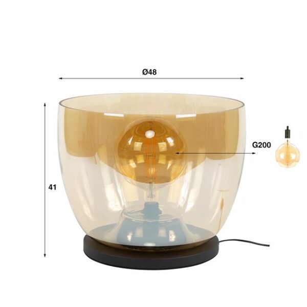 a095-18c5-472e-9e73-aaea0350c5d2.jpg Hoyz Collection - Vloerlamp UP XXL - Amberkleurig Glas - Ø48