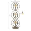 Hoyz Collection - Vloerlamp Turn Around 3-lichts - Beige