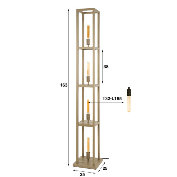 b62f-5377-4965-ab4d-17cf99ee85c8.jpg Hoyz Collection - Vloerlamp Quadra 4-lichts - Beige