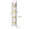 Hoyz Collection - Vloerlamp Soll 4-lichts - Amber Glas