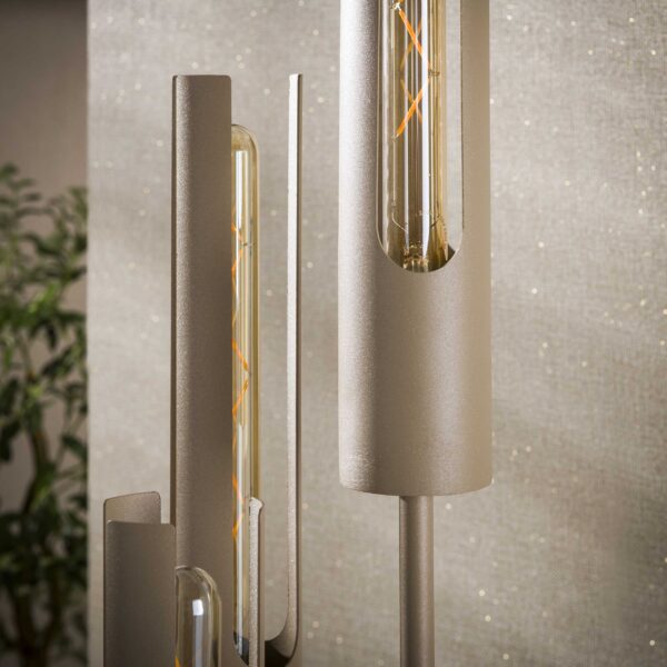 Hoyz Collection - Vloerlamp Tube - Beige - 30x30x175 cm