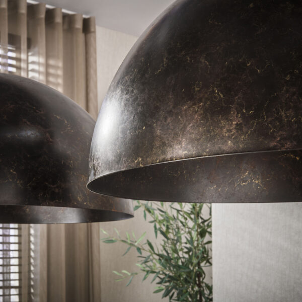 Hoyz Collection - Hanglamp Dome 2-lichts Ø60cm - Urban Bruin