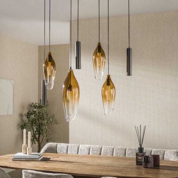 Hoyz Collection - Hanglamp Cocoon - Bruin - 40x105x150 cm