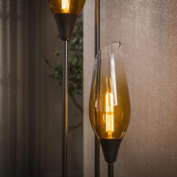 Hoyz Collection - Vloerlamp Cocoon - Bruin - 35x35x168 cm
