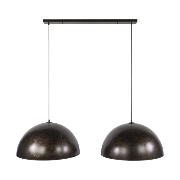 Hoyz Collection - Hanglamp Dome 2-lichts Ø60cm - Urban Bruin