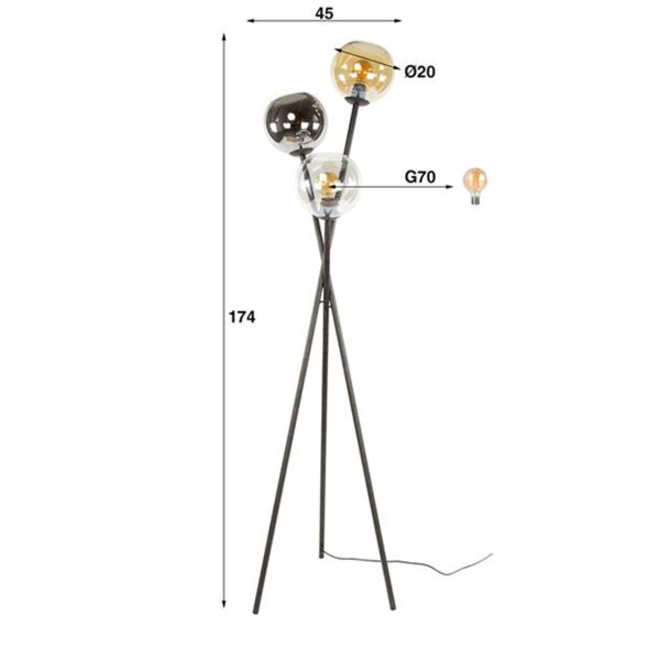 f429-d762-43e3-b823-d3a84b3c67da.jpg Hoyz Collection - Vloerlamp Multi Globe 3-lichts - Artic Zwart
