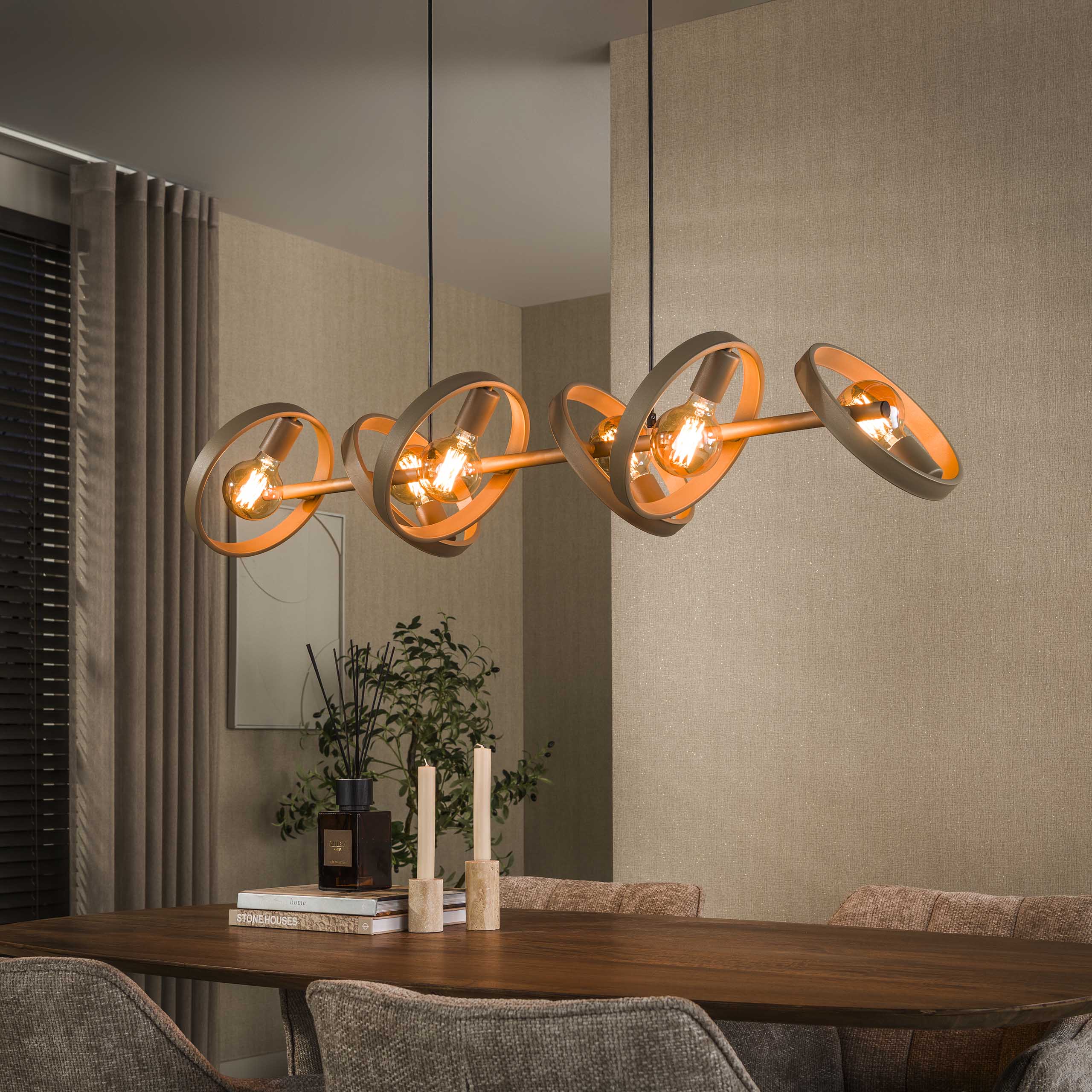 Hoyz Collection - Hanglamp Hover 6-lichts - Beige