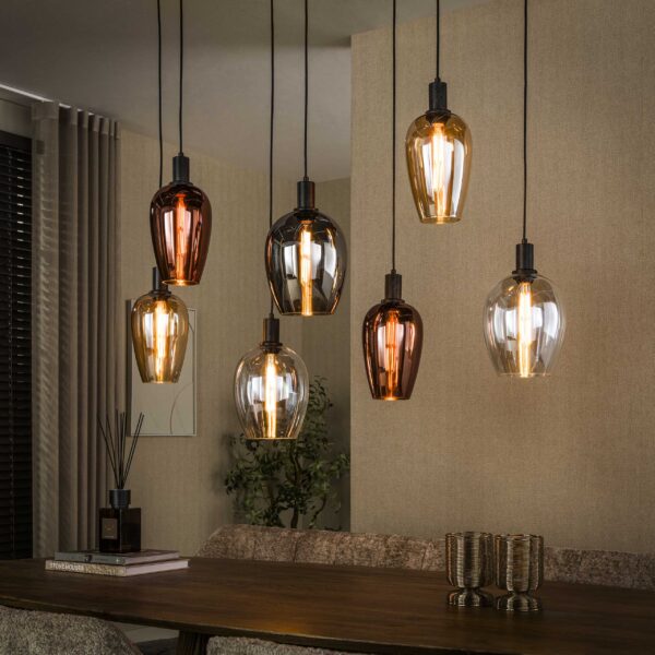 Hoyz Collection - Hanglamp Amfora - Zwart - 37x120x150 cm